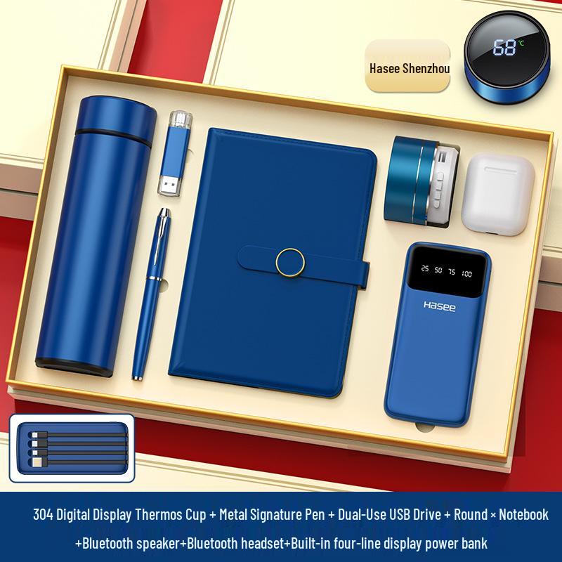 Custom Logo High-End Business Gift Set for Clients and Employees - Perfect for Anniversaries and Events