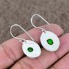 Copper Green Turquoise Gemstone 925 Sterling Silver Jewelry Earring 1.58" KKG-652