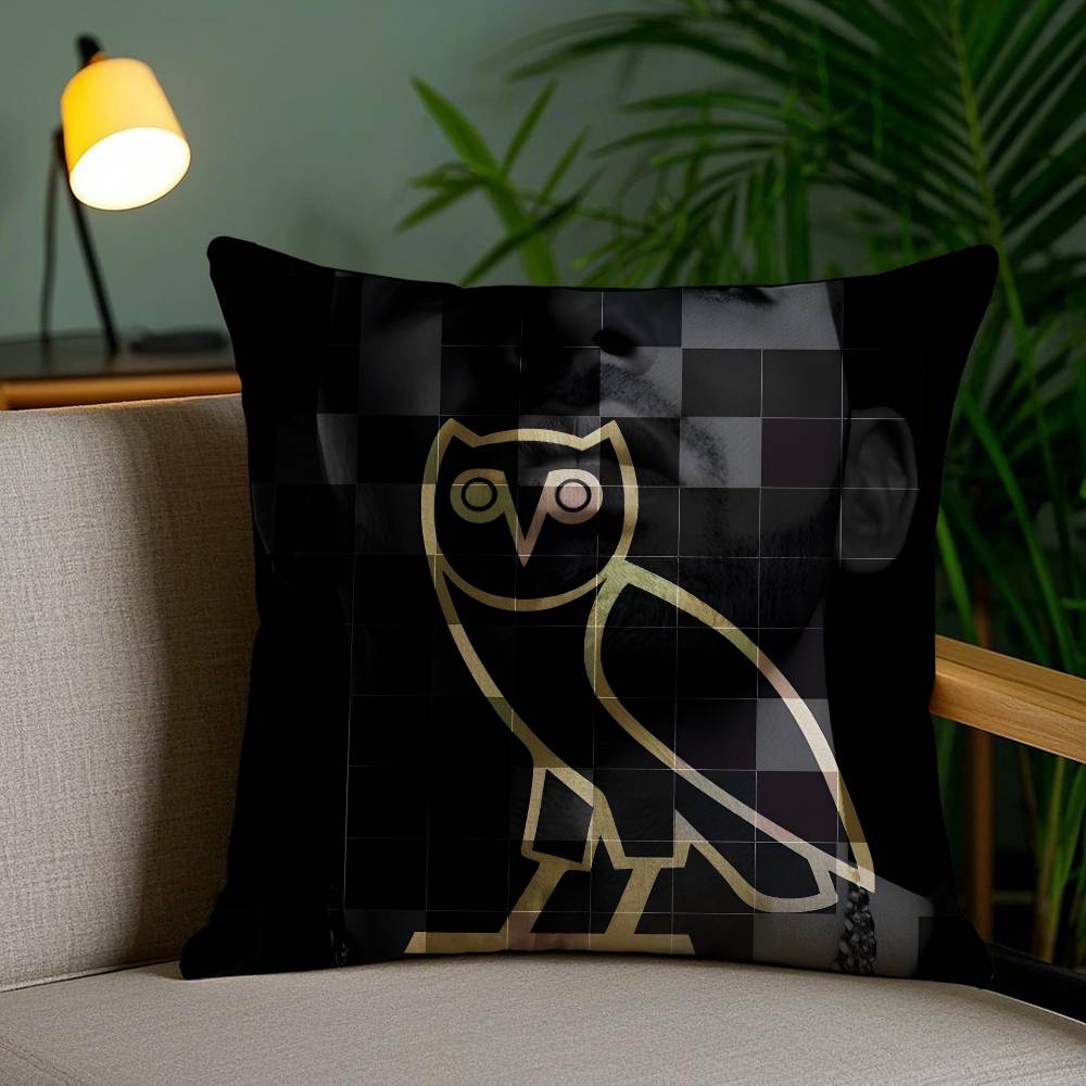 Octobers Very Own-O Owls Ovo Pillow Case Anti-Dustmite Pillowcase Invisible Zipper Silky Short Plush Sofa Cushion Cover