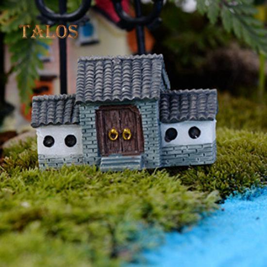 Dockskåpsminiatyrer DIY Hus Villa Skogälva Planterare Trädgård Hem Balkong Dekor