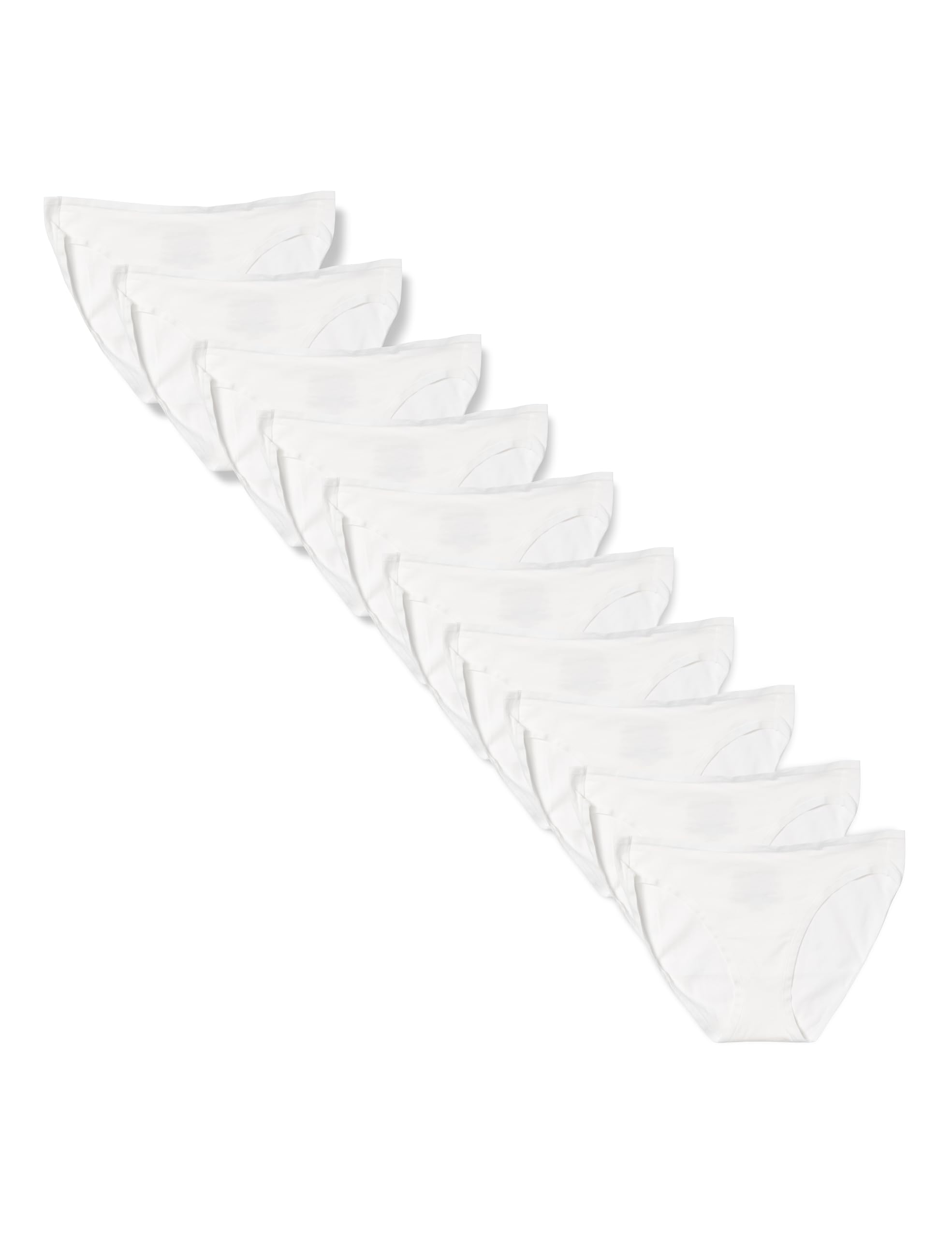 

Amazon Essentials Cotton Bikini Size M 10-Pack Shorts, Women s, White, белый