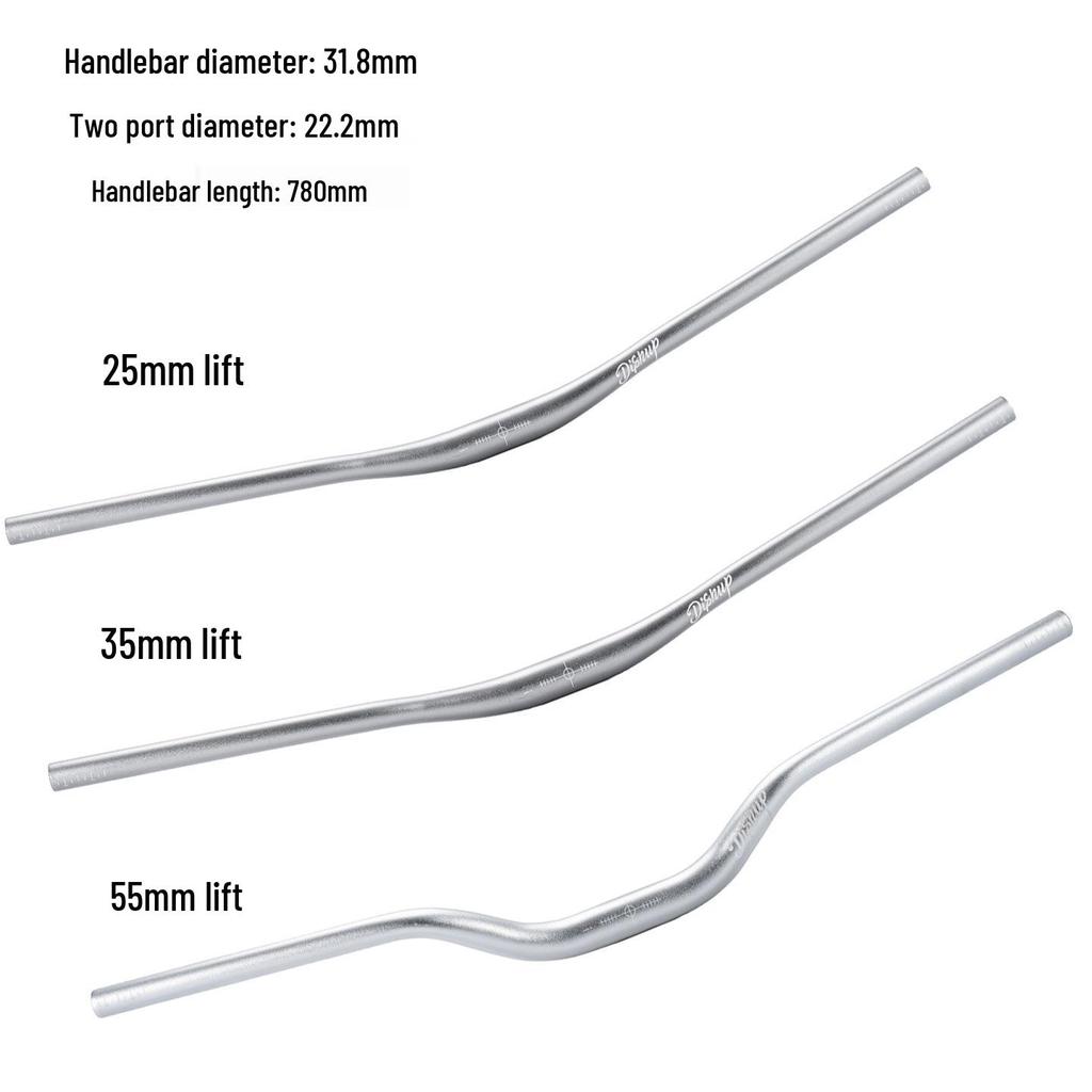 Aluminiumlegierung Mountainbike Riser Lenker - 35/55 Rise, 760/780mm für Downhill Off-Road