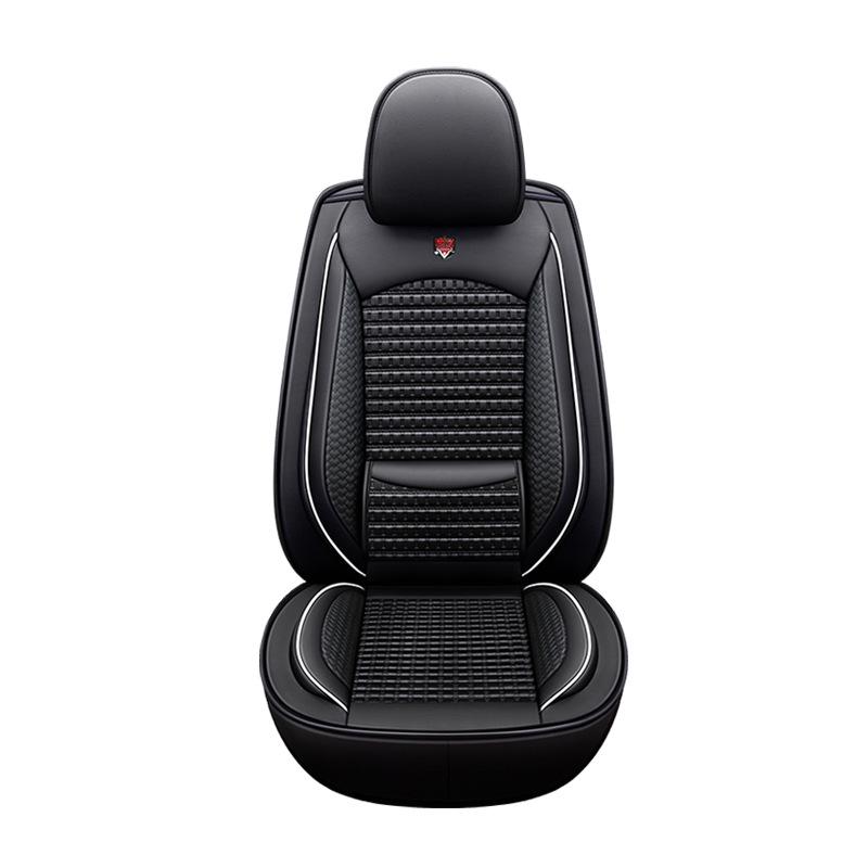 All-Season Universal Leather Car Seat Cushion for Five-Seater Vehicles