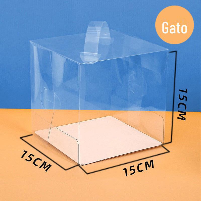Transparentes weißes Kartontablett mit PET-Kunststoff für Kuchen, Kekse, Süßigkeiten, Backwaren und knusprige Schokoladen-Schneeflocken.