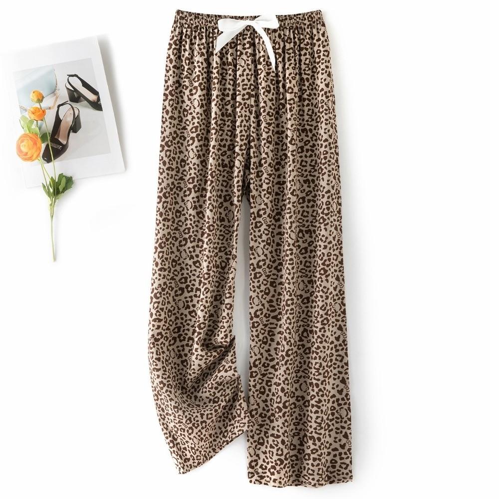 Loungewear Home Pajama Pants Thin Loose Long Trousers Comfortable Sleeping Trousers Summer