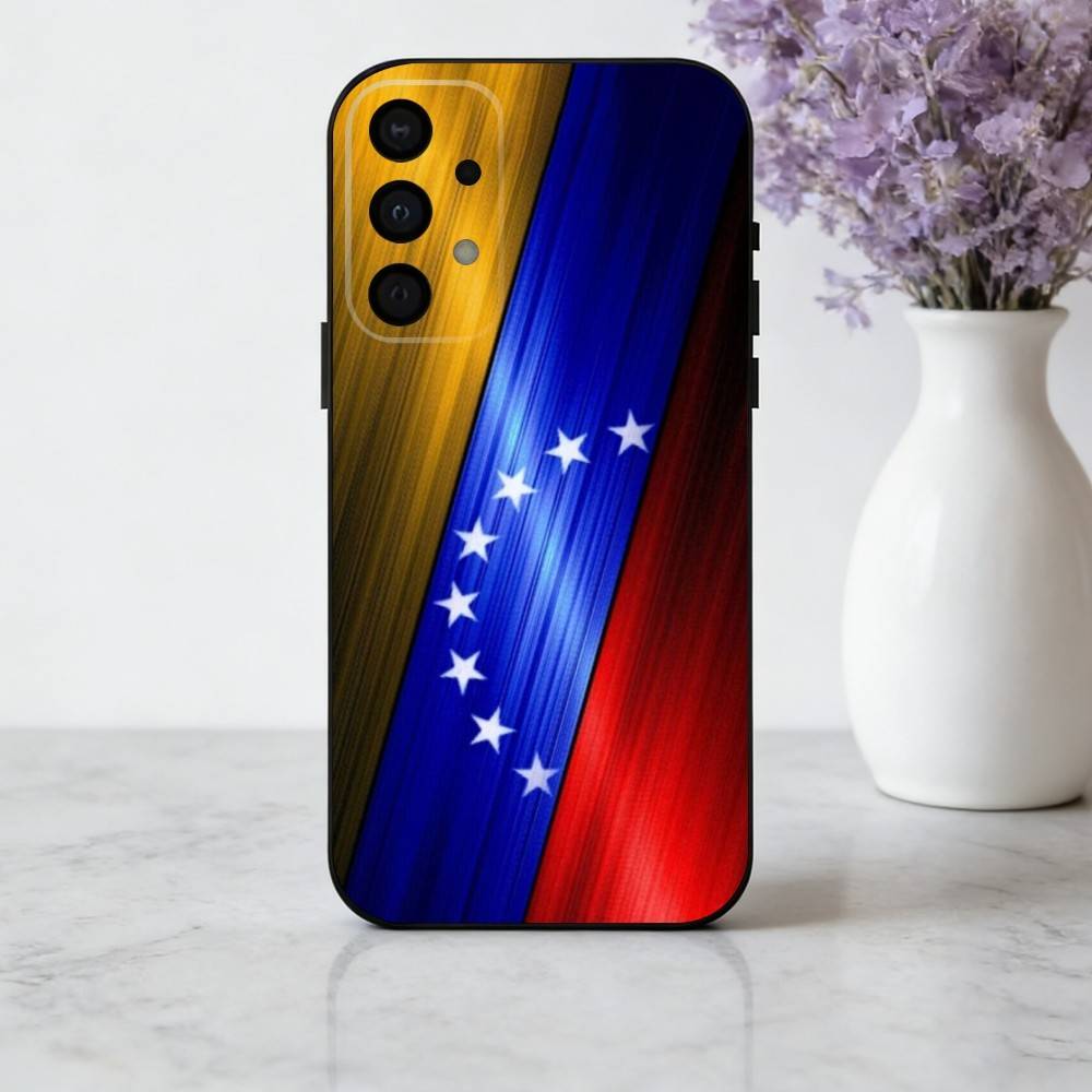 

V-Венесуэла-A F-Флаг-G Чехол для телефона Samsung Galaxy A73,A72,A71,A70,A53,A52,A51,Мягкий силиконовый черный чехол Samsung a71 4g