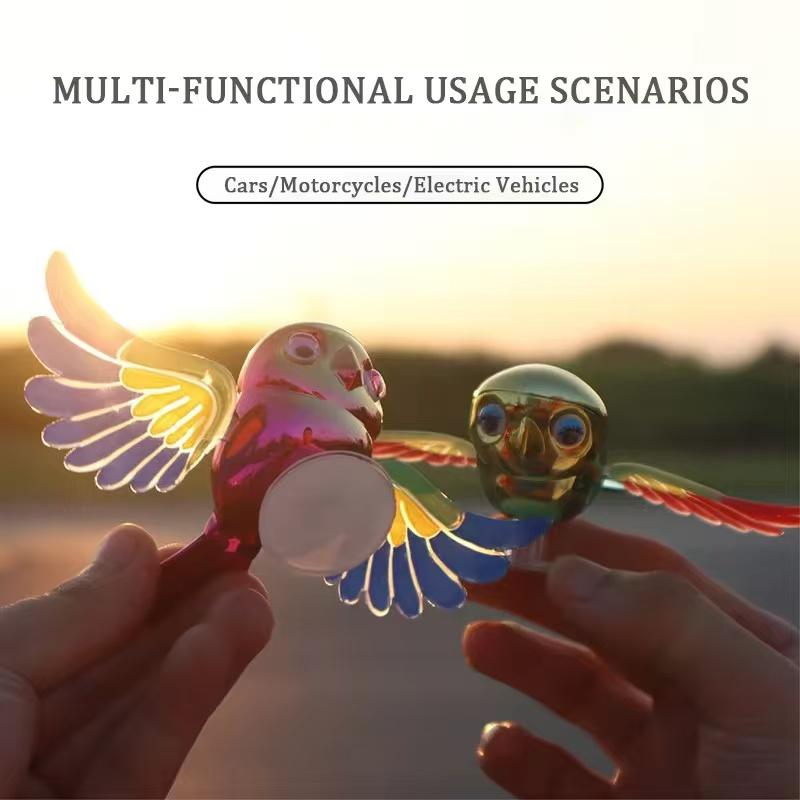 non-toxic Car Ornaments Cute Realistic Flying Bird Eco-friendly Helmet Accessories Creative Personalized Electric Vehicle Decoration