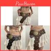 Vintage American Aesthetic Pu Leather Belt With Smooth Buckle For Casual Wear