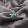 Blue Copper Turquoise Ring Gemstone Jewelry, 925 Solid Sterling Silver Ring, Handmade Jewelry Ring, Gift For Her