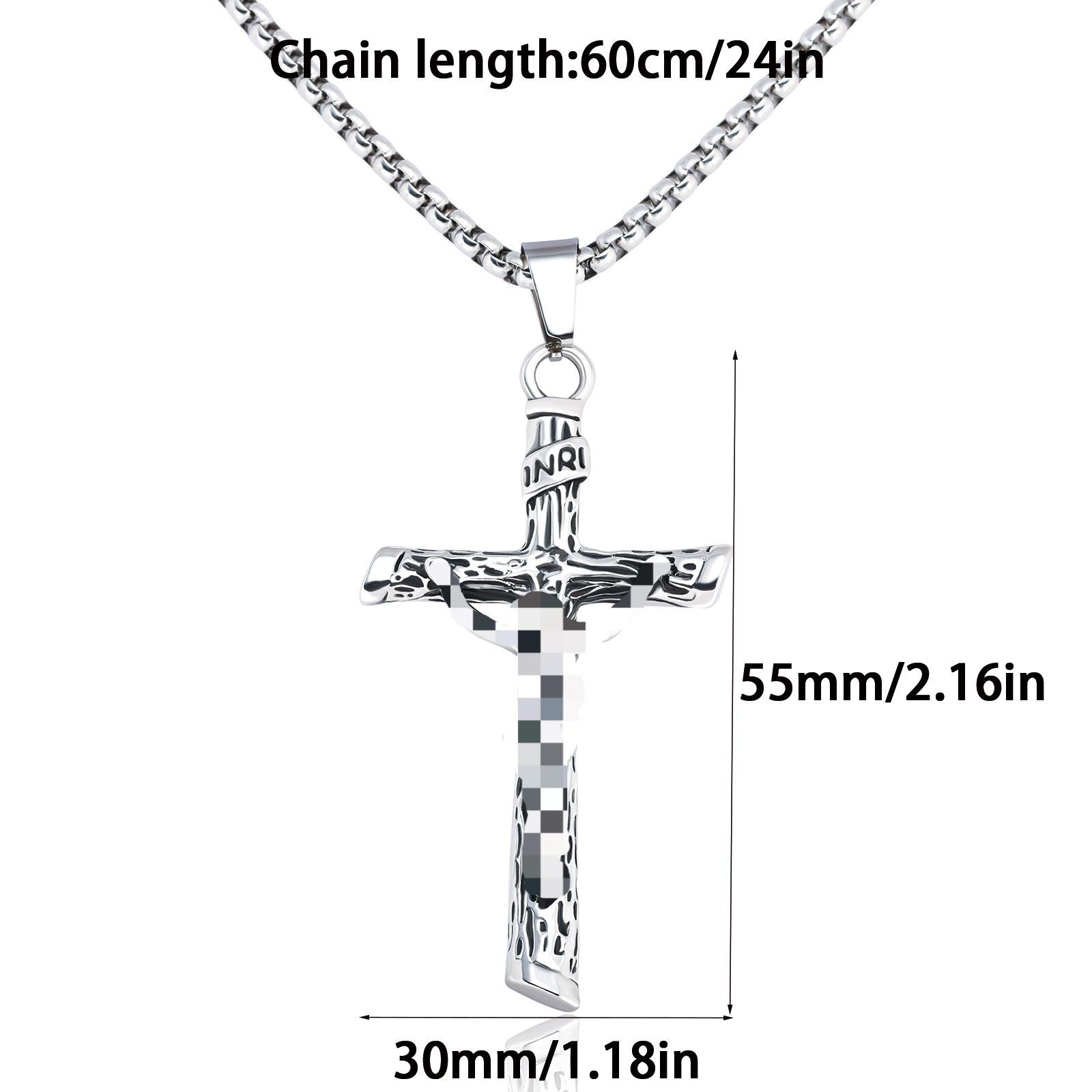 Copper Cross Pendant Men s Necklace Hip Hop Accessories