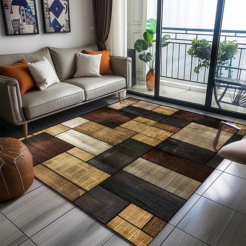 Modern Geometric Carpet Living Room Abstract Decoration Home Sofa Washable Big Size Rugs Bedroom Cloakroom Non-slip Floor Mats