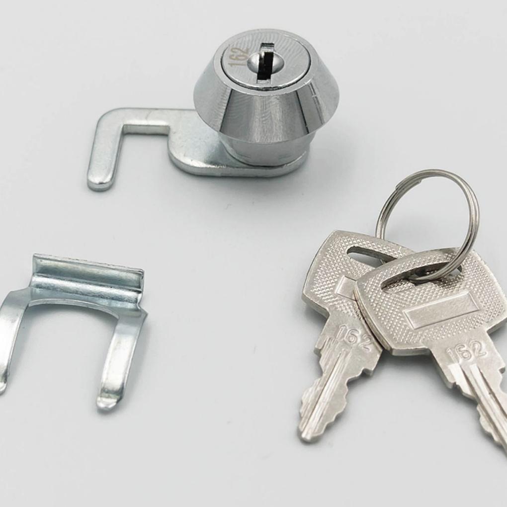 Rust-Resistant Mini Cam Lock With Quick Clip For Cash Box Easy Replacement Metal Cabinet Airbox Lock