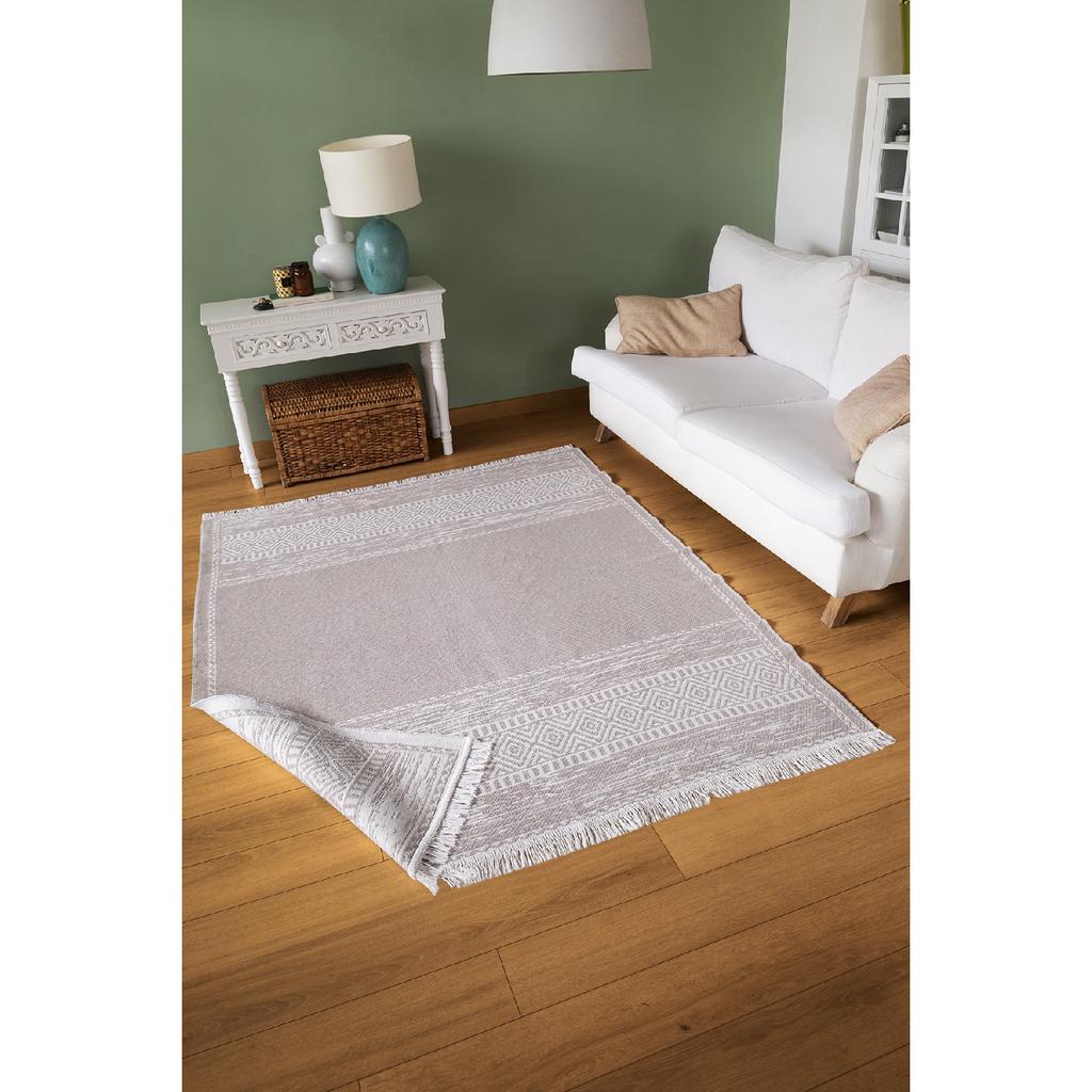 Kaufe Duo White Beige Washable Double Sided Rug Woven Carpet Carpet Rug ...