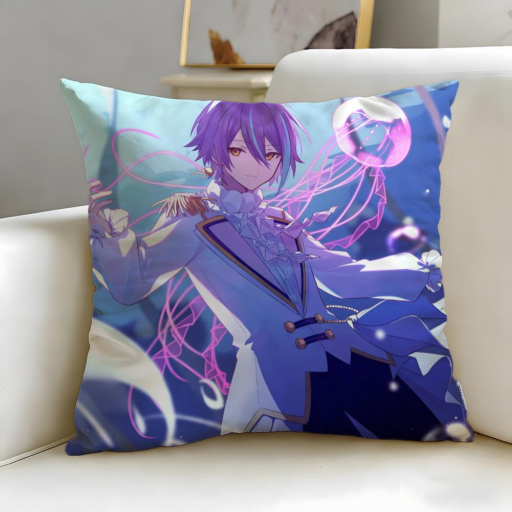 popular anime character Kamishiro Rui Cushion Cover Soft & Easy-Wash Pillow Case – Versatile for Couch, Bed, Travel and Office