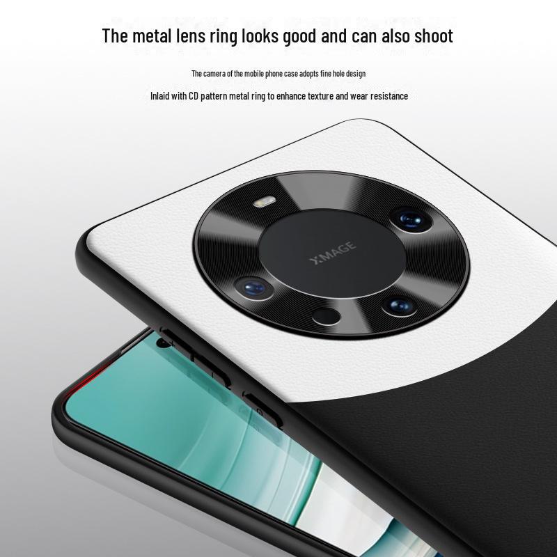 Anti-fall Protective Liquid Leather Case for Huawei Mate60pro, One-piece Design, Ready To Ship