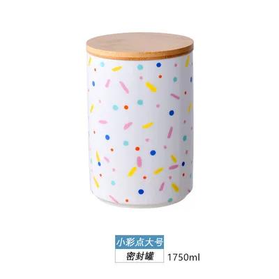 Scandinavian ceramic jars sealed jars for food storage seasoning boxes grain storage containers dried fruit coffee candy jars
