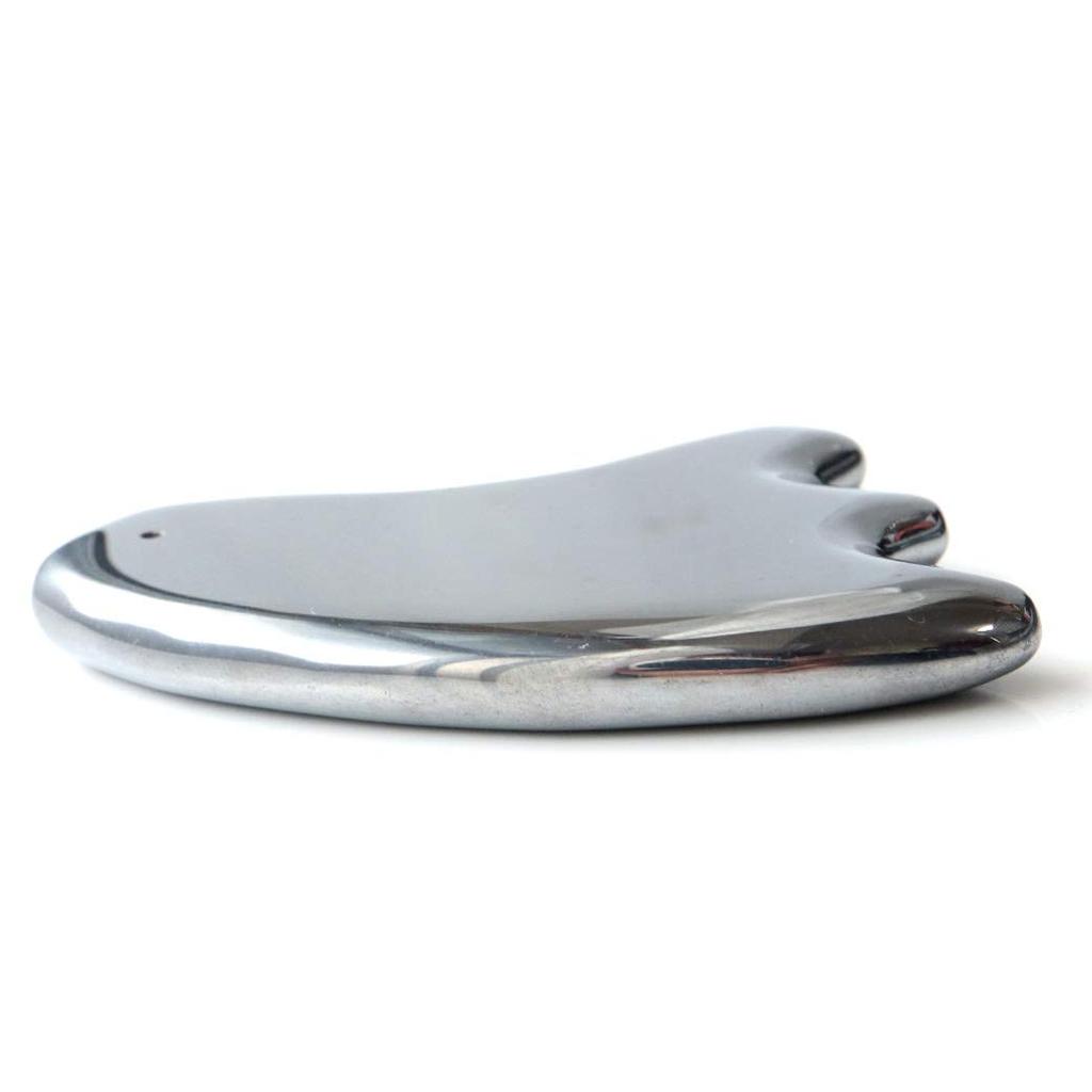 Terahertz Mineral Feather-shaped Gua Sha Plate, 99.999% Purity, for Facial Massage