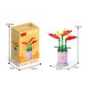 Creativo Fiore Building Blocks Simulazione Bouquet Mattoni da costruzione in vaso Giocattoli per la decorazione domestica