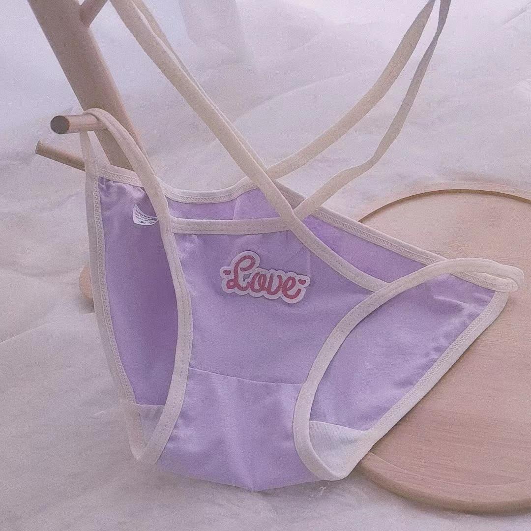 

Женские трусики, нижнее белье, ультратонкие вискозные бесшовные трусы, удобные трусы с низкой посадкой и оборками, сексуальное женское белье, летнее дофамин L фиолетовый