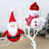 Christmas Faceless Doll Gnome Ornaments LED Light Plush Knitting Crafts Pendant Decor Christmas Decorations for Home Kids Gift