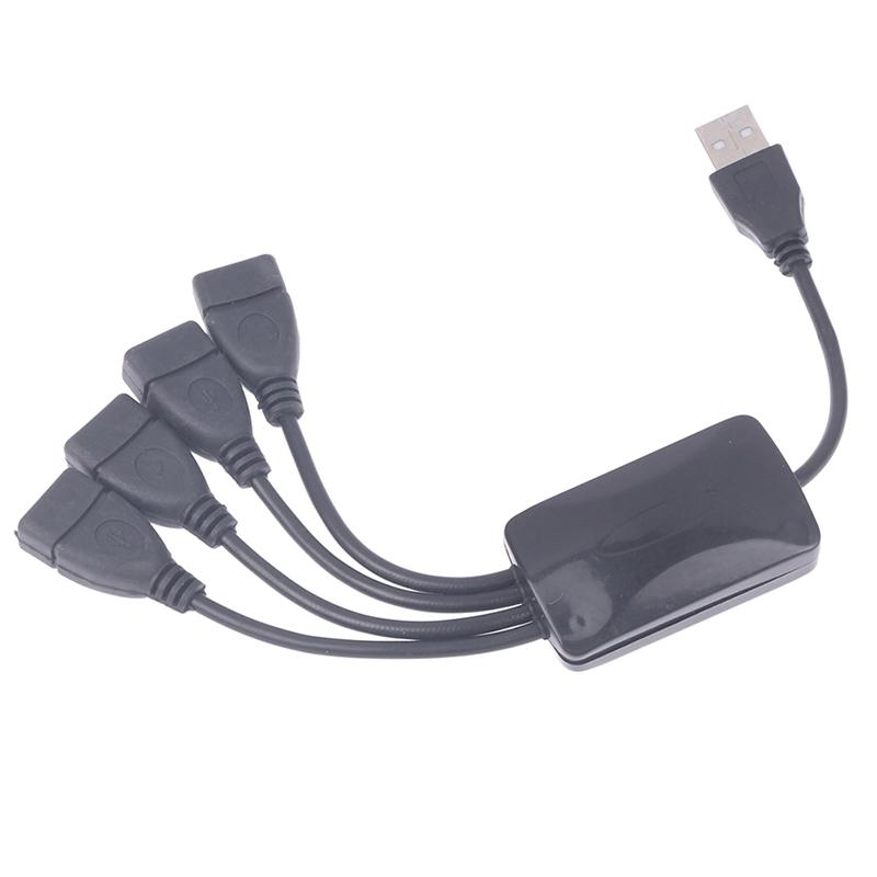 1Pcs Usb 2.0 Extension Data Cable 1 Male To 4 Female Usb Hub Splitter Extend Cable Power Adapter Socket