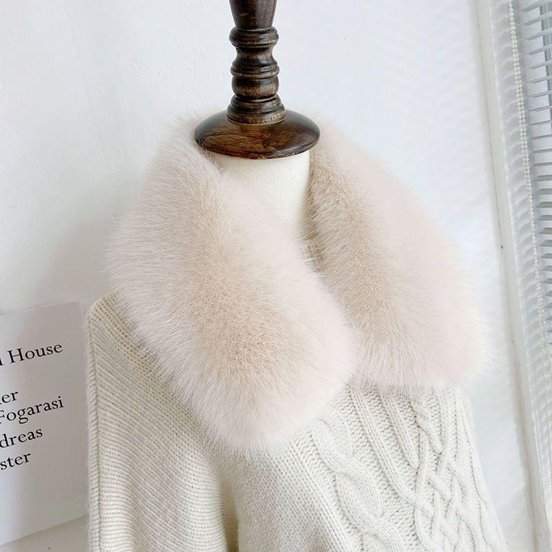 New Versatile Autumn Winter Faux Fox Fur Unisex Scarf Neck Warmer - Stylish Collar