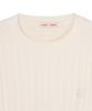 Nodeuyuumeon Witty Cable Round Knit [Cream]