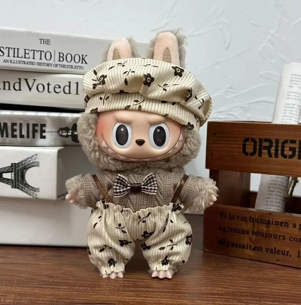 17cm Labubu Ropa Plush Toy Multiple Styles Clothing Set Labubu Outfit Accessories Trendy Play Labubu Clothes