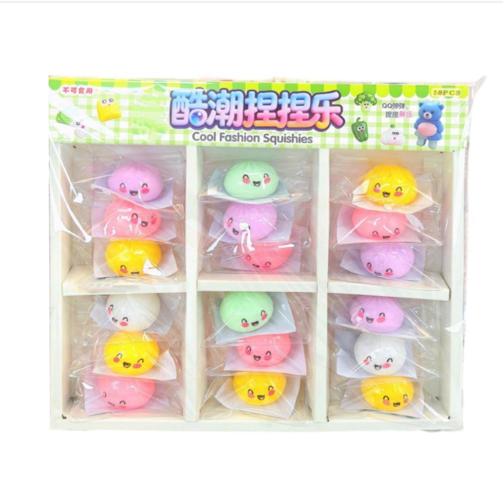 Colorful Squishy Dumpling Simulation Sensory Fidget Ball Dumpling Squishy Toys Student Prize