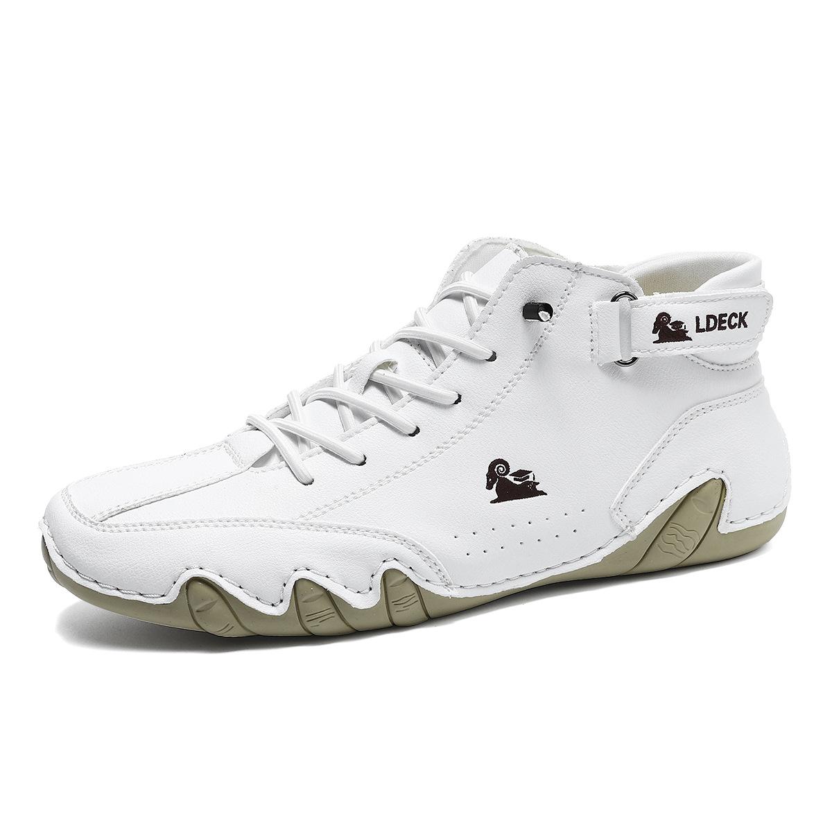 2024 Новые Ботильоны для Мужчин Уличная Легкая Повседневная Кожаная Обувь Зимняя — фото 11