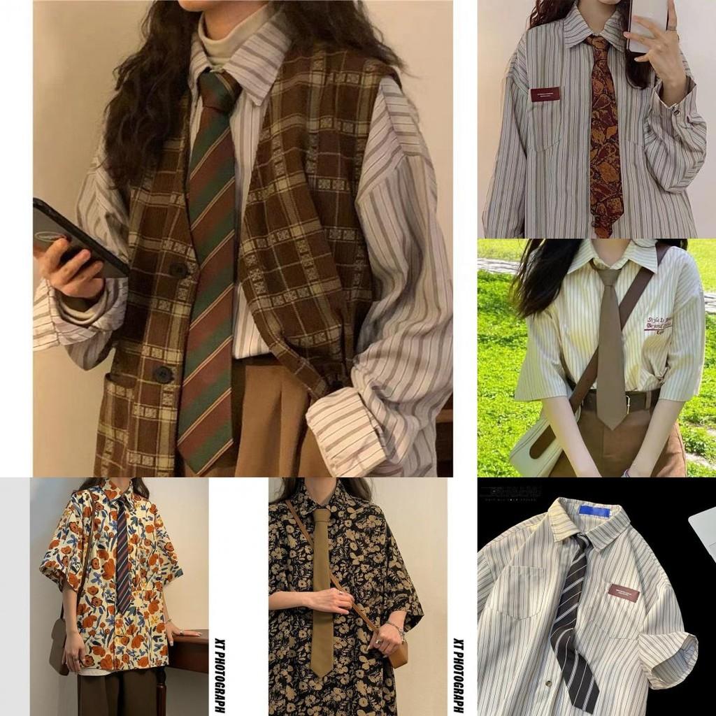 Girl Boy Fashion Tie Retro Design Polyester Fabric Teens Decoration Clothing