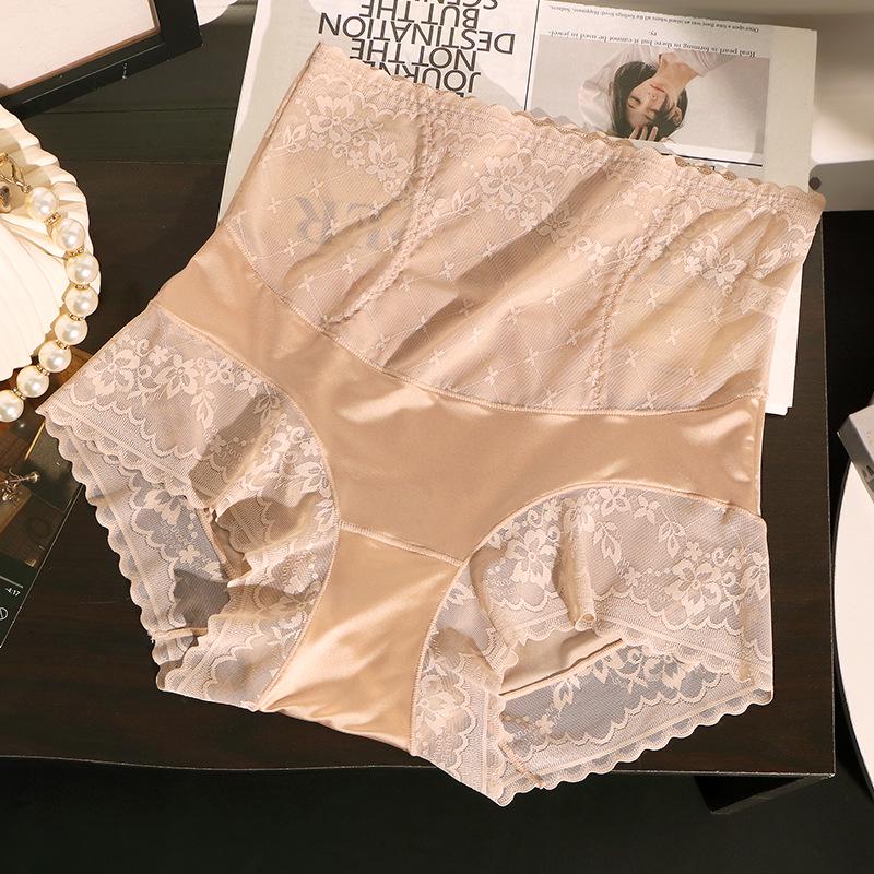 Herbst/Winter Nahtlose High-Waist Maulbeerseide Bauchweg Hüftlift Unterwäsche für Damen – Sexy, Atmungsaktiv und Bequem.