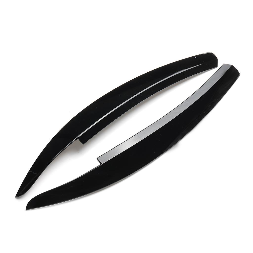 Glossy Black/Carbon Fiber Car Front Headlights Eyebrow Eyelids Trim Stickers For VW Scirocco R GTS 2008-2017 Headlamp Eyebrow