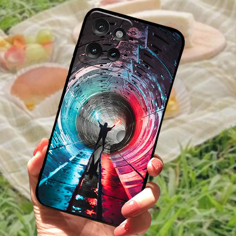 For Motorola Edge 50 60 Neo Case Cool Wolf Fashion Printed Silcone Soft TPU Shell Fundas For Moto  Edge50Neo Edge60Neo Bumper
