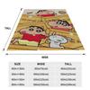 Crayons Shin-chans & Dog Blanket  Warm Soft Comfortable Plush Throw Blanket For Children Couch Chair Flannel Bedspread Bed Cover