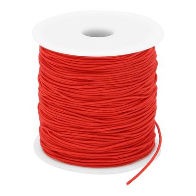 1mm X 100m Sewing Clothes Making Elastic Thread Elastic Cord DIY Beads String Rope Red