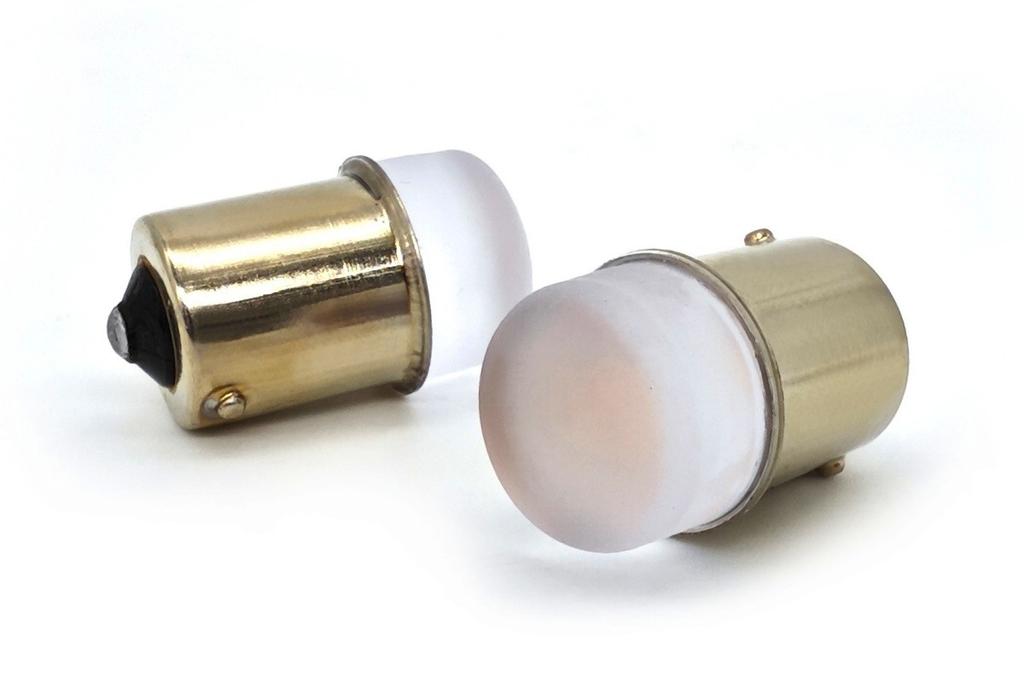 2 Pcs RY10W LED Bulb BAU15S 12V Canbus Orange Off-Road