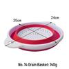 Thickened Collapsible Kitchen Colander with Handle - Multifunctional Wash & Fruit Basket