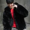 New Fox Fur Whole Leather Imitation Fur Coat Men's Fur Integrated Jacket Coat Hooded Green Popular