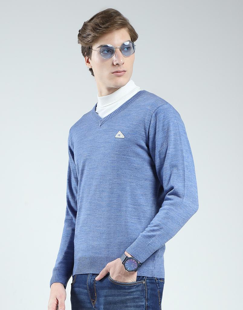 MONTE CARLO Men's V Neck Full Sleeves Pullover