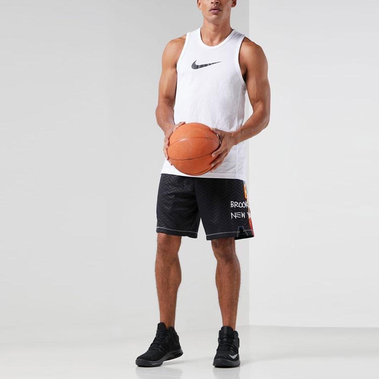 Nike FW20 Fan Edition Brooklyn Nets Casual Sports Loose Straight Basketball Pants Men Bottoms Black CN1964-010