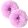 Set of 2 Lavender Fur Scrunchies, Hair Ties, Choice of Colors, Gentle On Hair, High Elasticity, Stylish Hair Accessories for Women, Mother's Day Gift