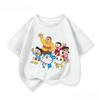 Fashion Children Crew Neck T Shirt Summer Kawaii Cartoon Print Cute Street Style Wear Doraemon Kids Clothes 314Y