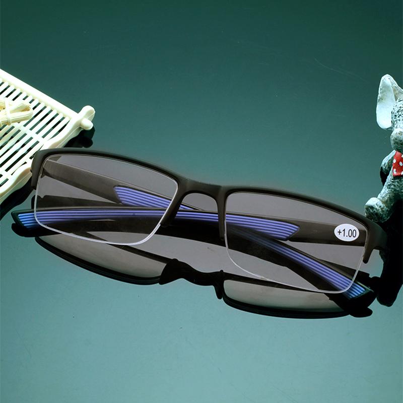 Buy 1pc Half Frame Vision Care Reading Glasses Antiblue Light and Blue