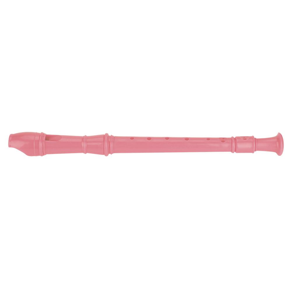8 Hole Clarinet Flute with Cleaning Rod and Instruction for Children Kids Beginner (Pink)