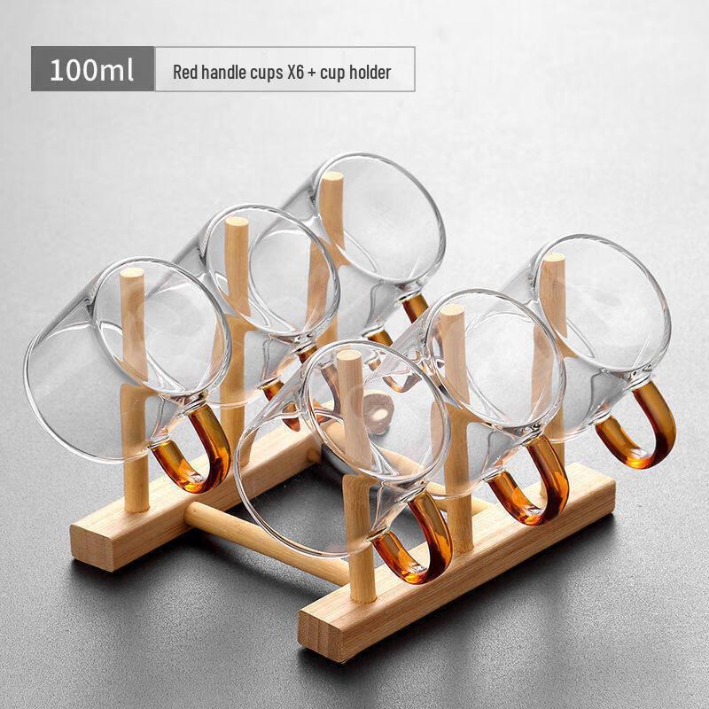 ZISIZ Heat-Resistant Glass Tea Cup with Crystal Infuser