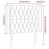 VidaXL LED Headboard Bedroom Furniture Single Bed Accessory Headboard Bed Frame Interior Cream 3124379