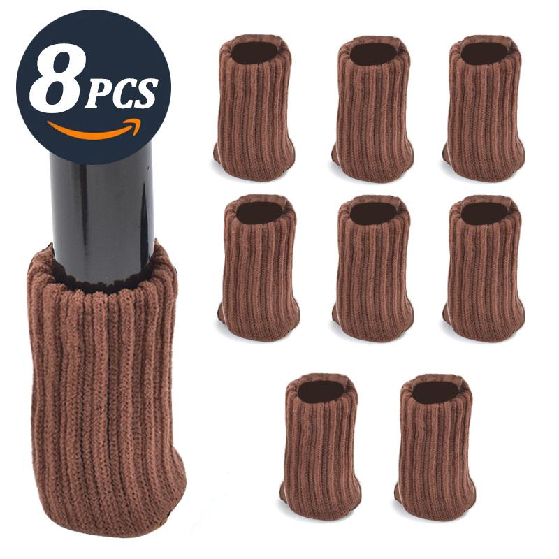 

16 шт. Вязаные протекторы для ножек мебели, ножки стула, напольные противоскользящие накладки, носки для ножек стола, для защиты пола, чехлы для подушек стула