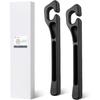 2PCS Car Seat Gapster, Car Seat Gap Filler For Filling Gaps Between Consoles, No Drop Seat Guard With Storage Slot, Black