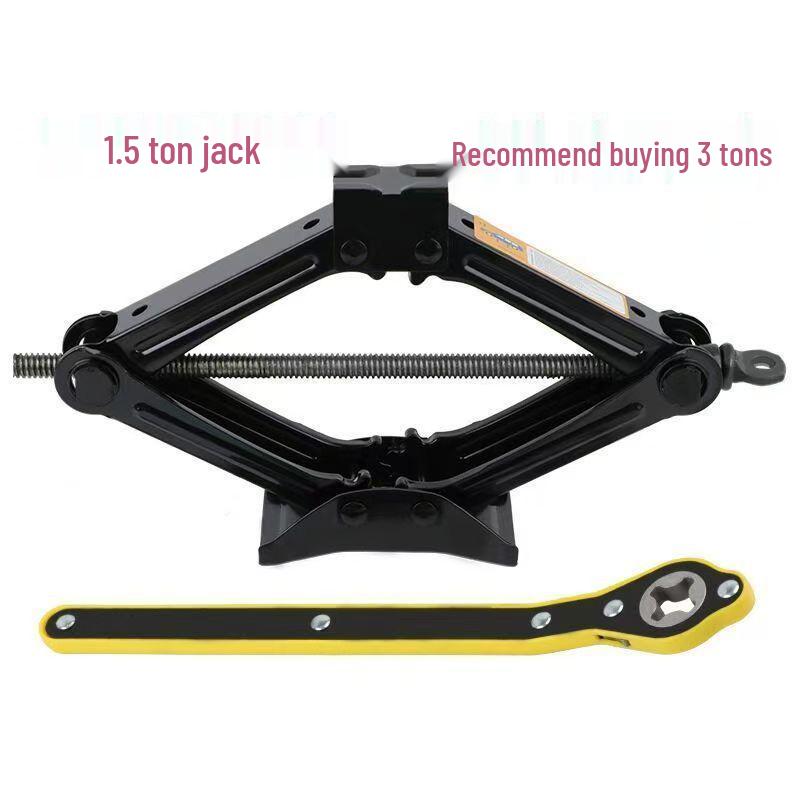 Heavy-Duty Hand-Operated Car Jack for Horizontal Tire Changing